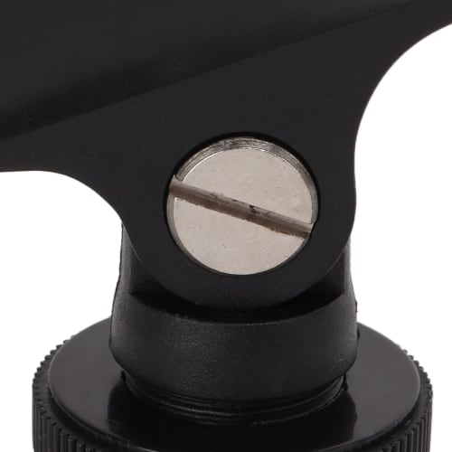 Universal Microphone Clip Holder, Plastic Microphone Clip Stand with Hot Shoe and 1/4" Screw Hole, 180 Rotation, for 0.8" Diameter Handheld Microphon
