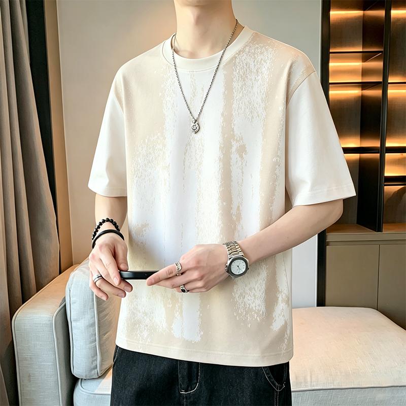 Short-sleeved T-shirt, Round Neck, Half-sleeved Bottoming Shirt, Plus Size Men's Top