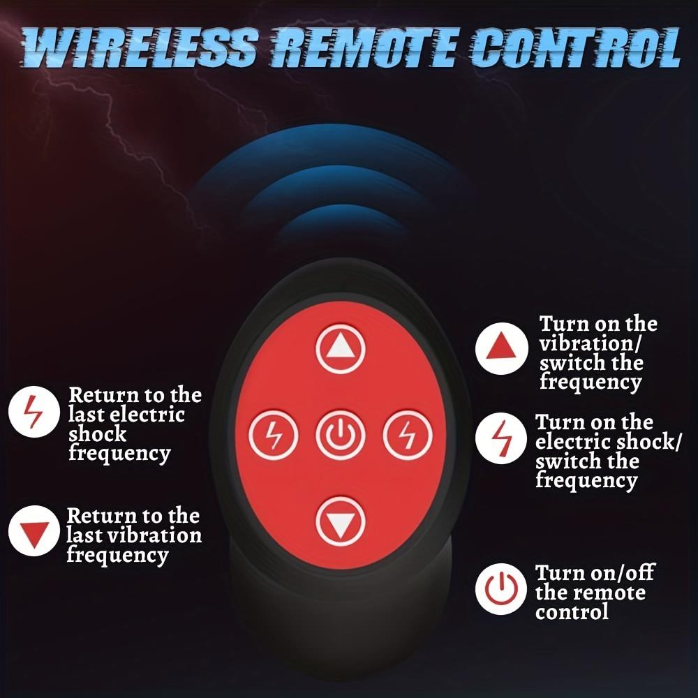 1pc Prostate Massager Clitoris G Spot Stimulator Remote Control Waterproof Adult Sex Toys For Men Women Or Couples Erotic Electric Shock Anal Plug Vib