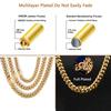 Stainless Steel Mens Curb Cuban Link Chain Width 8-14mm Miami Necklace No Tarnish& Durable Hip Hop Jewelry