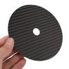 CD Tuning Pad HIFI CD Tuning Mat Low Distortion Rate Carbon Fiber CD Pad for CD Player Black