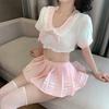 Sexy Lingerie Sexy Schoolgirl Sweet Waist Split Jk Uniform Pure Lust Temptation 9