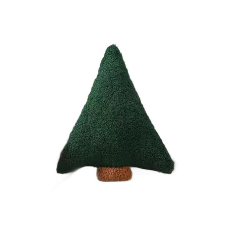 Christmas Tree Plush Pillow Decorative Cushion For Holiday Home Decor