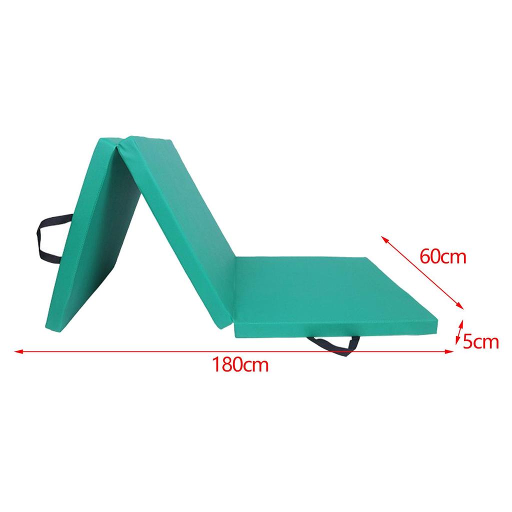 Tapis d'exercice épais pliable pour salle de sport à domicile, coussin de tapis de yoga avec poignées de transport Yog