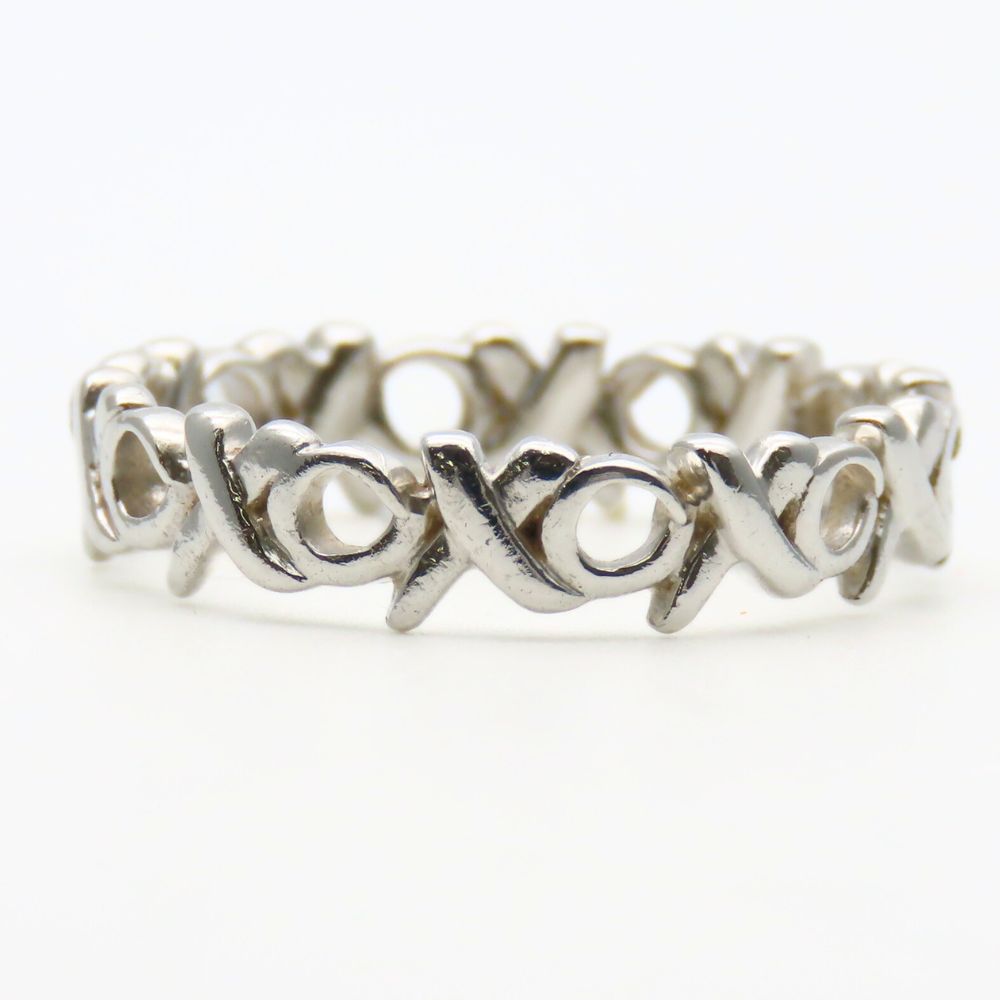 Gebraucht TIFFANY&Co. Ring Love & Kiss EU#52.5 Silber925 2.2g Silber Paloma Picasso