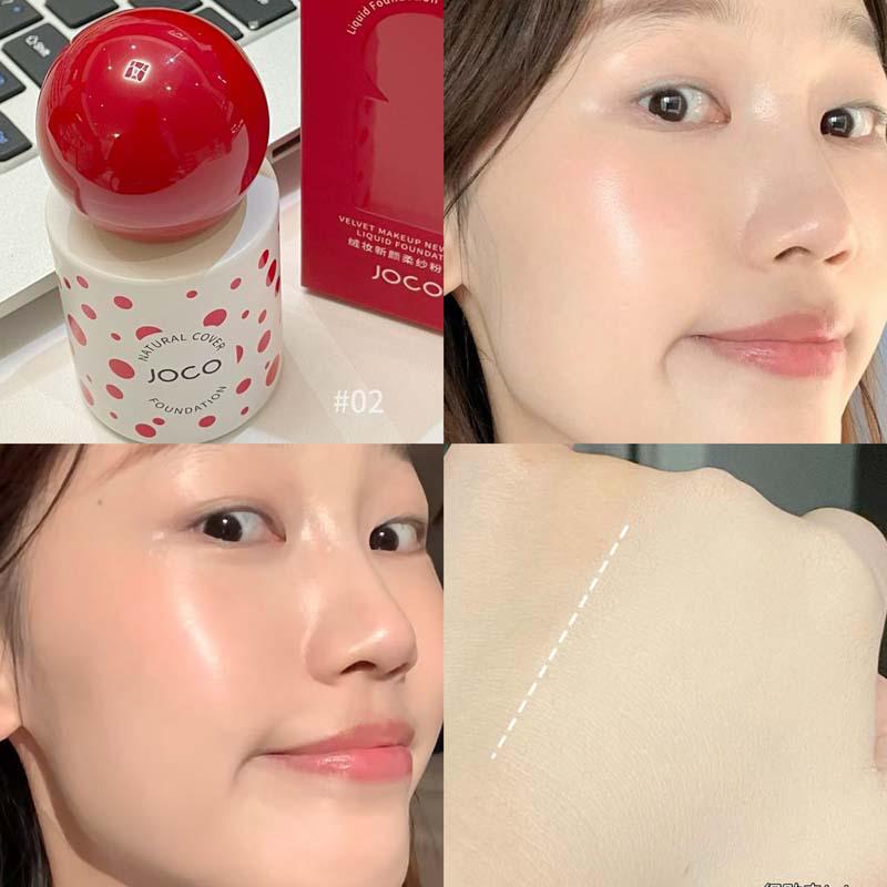 JOCO Flocked Texture Soft Gauze Long-Lasting Waterproof Foundation. 30ml