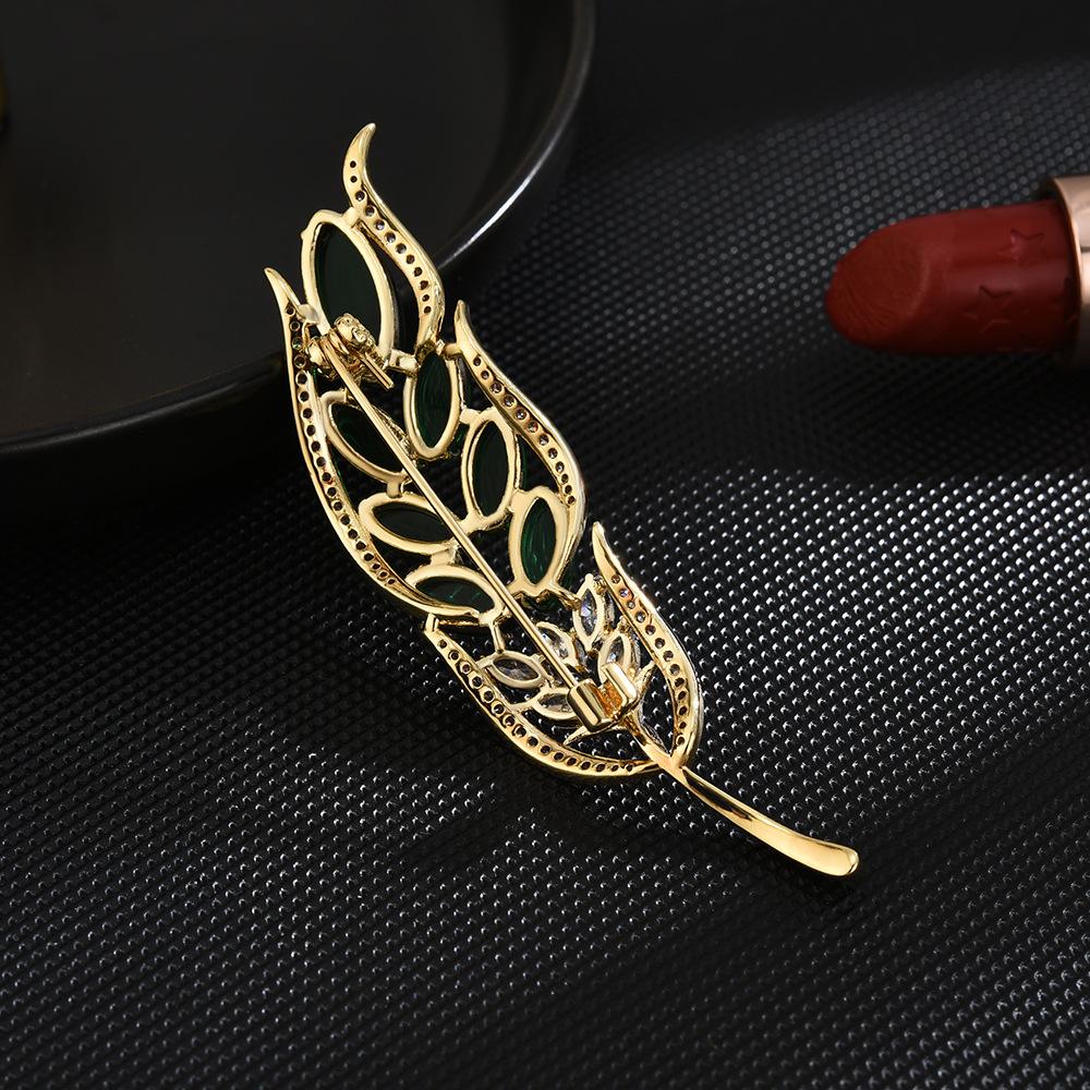 Broches Senior fleur feuille broche broches pour femmes costume pendentif mode broches bijoux