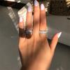 Longrui Cross-border Hot-selling Creative Wheel Micro-inlaid Diamond Ring Women's European and American Bridal Party Wedding Hand Jewelry