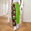 Women's Fashion Christmas Loose Drawstring Waist Solid Color Casual Sweatpants Pants