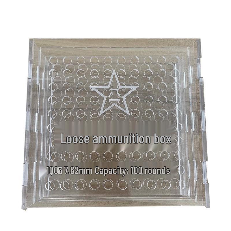GOWKE Transparent 7.62mm Ammunition Storage Box One Size
