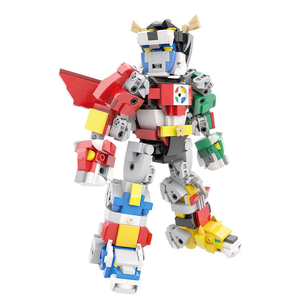 MOC Voltron Roboter Actionfigur Bausteine Anime Figur Technischer Mecha Steine Konstruktor Modell Stein Set Kinderspielzeug