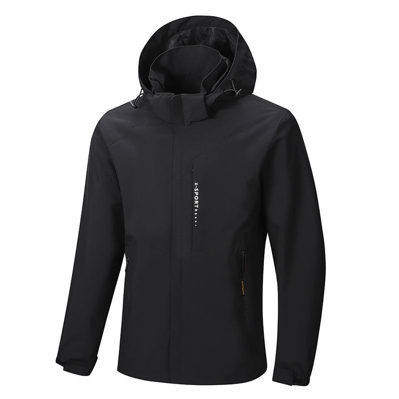 Giacca a vento con cappuccio unisex: Giacca da Ciclismo da Esterno per Coppie, Monostrato Leggera