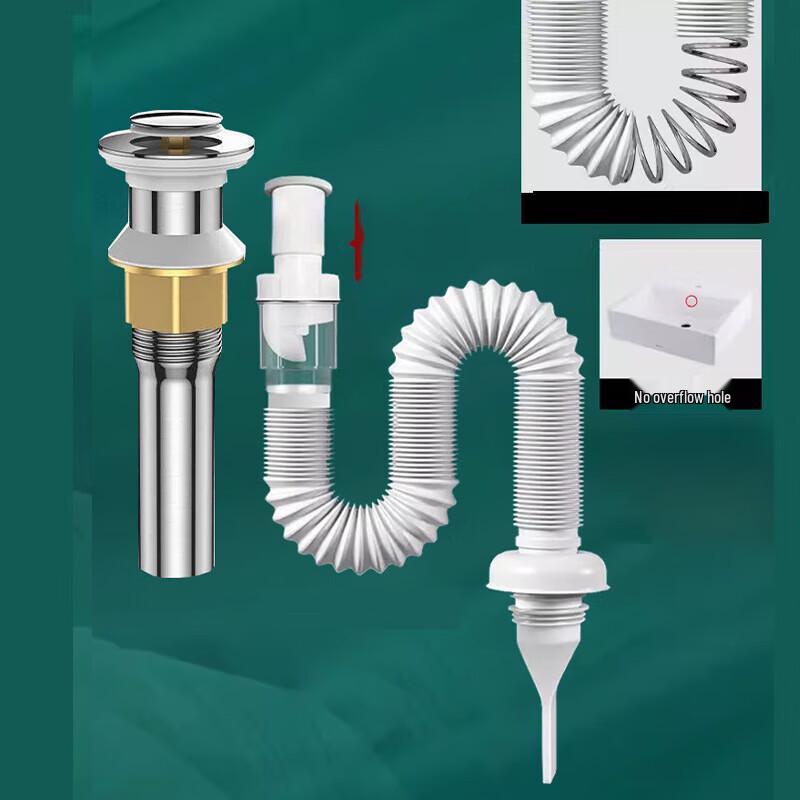 Xuan Yong Bathroom Sink Drain Kit with Pop-up Drainer