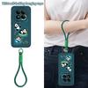 Cute Panda Print Lanyard Case For Xiaomi 14T 13T Pro Redmi Note 15 Pro 4G 14 13 Pro+ 5G Shockproof Bumper Soft Cover
