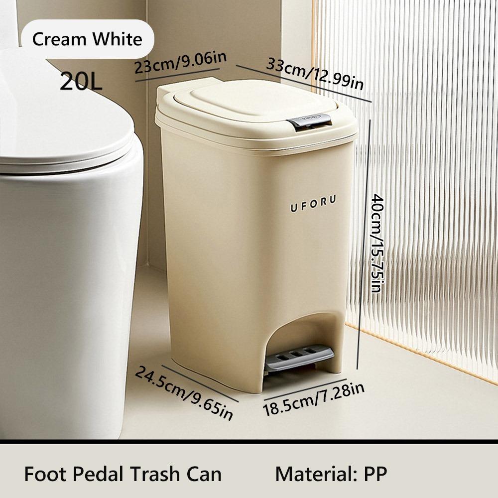 with Lid Trash Can 8/10/15/20L Waste Bin Waterproof Refuse Bin Kitchen