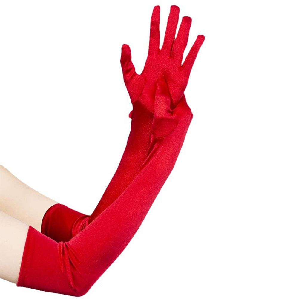 Comfortable Fit Evening Gloves Satin Gloves Elegant Design