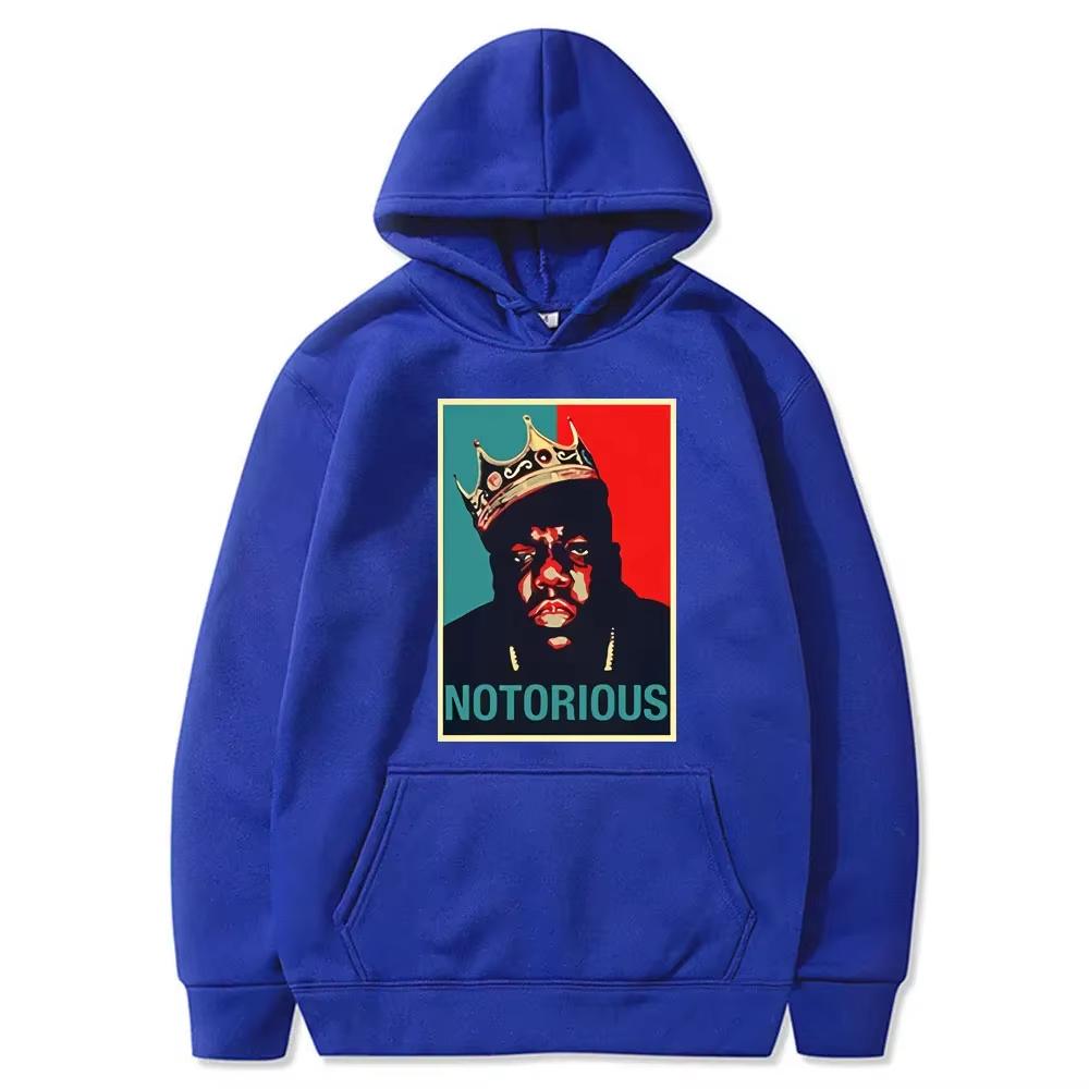 RIP Notorious Print Fashion Hoodie Black Hip-hop Rock Casual Bijismore Notorious Harajuku Men's Hoodie