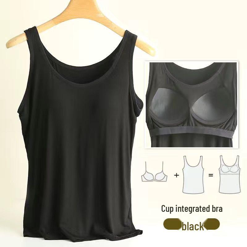 Padded Cup Plus Size Modal Slimming Camisole Tank Top - Breathable & Comfortable