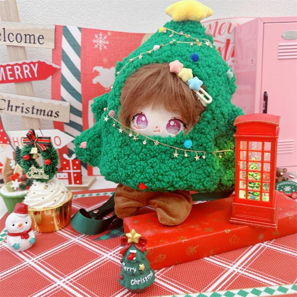 Crossbody 20CM Cotton Doll Clothes Christmas Tree Plush Toys Clothes  Doll Accessory