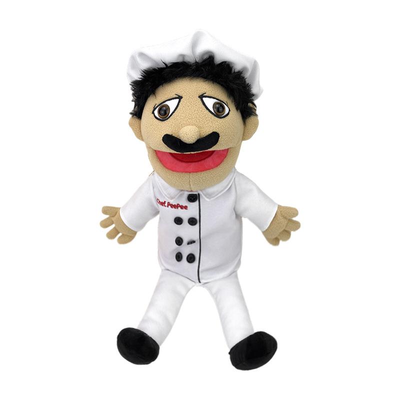 60cm Jeffy Hand Puppet Plush Children Soft Doll Talk Show Party Props Christmas Doll Plush Toys Puppet Kids Gift