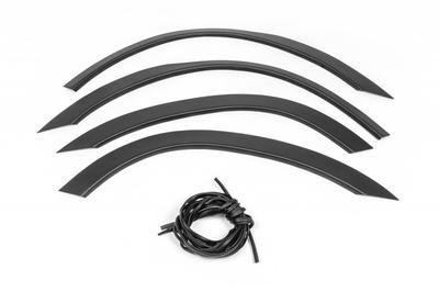 Revestimentos de arco (4 peças, preto) para Mitsubishi Outlander 2001-2006