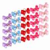 25Pcs/lot Cute Pet Dog Bow Grooming Bows Loverly Bowknot with Rubber Bands Pet Headwear