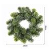 Round Green Artificial Wreath Christmas Garland for Front Door Outside Decor
