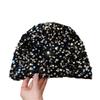 Reflective Sequined Hat Stackable Design Comfortable Pullover Hollowout Hat For Women Daily and Evening Party Photo Wear