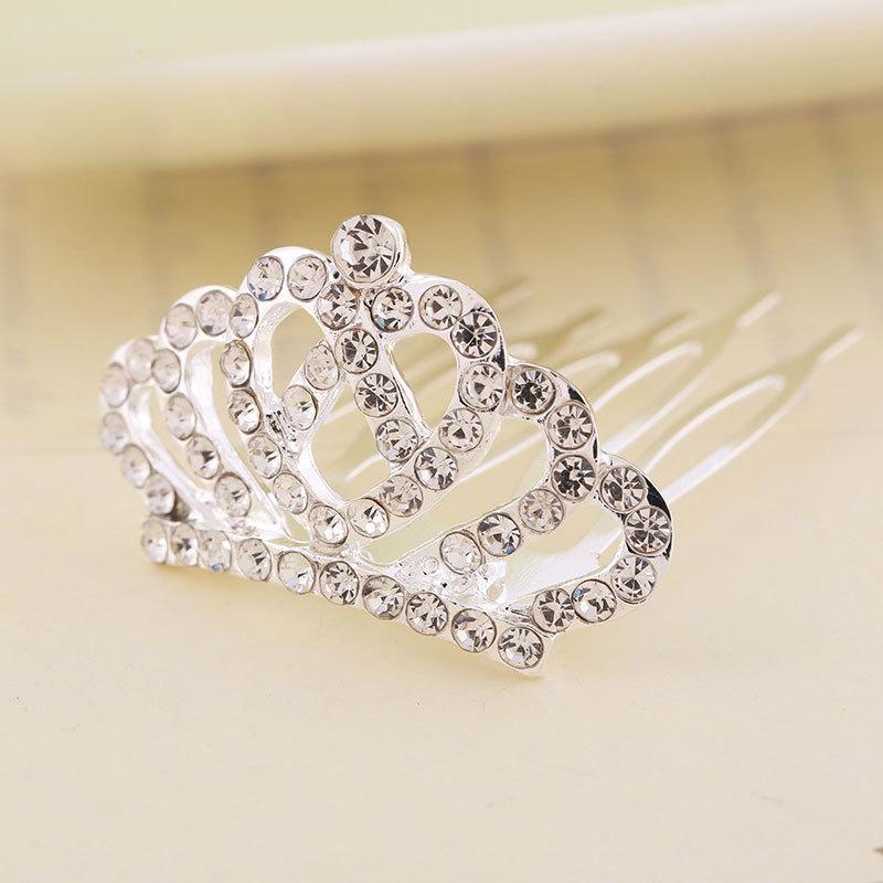 Tiaras com glitter para crianças, tiaras de cabelo com coroa 3D para meninas, bastões de cabelo de princesa para festival brilhante, acessórios para cabelo para meninas