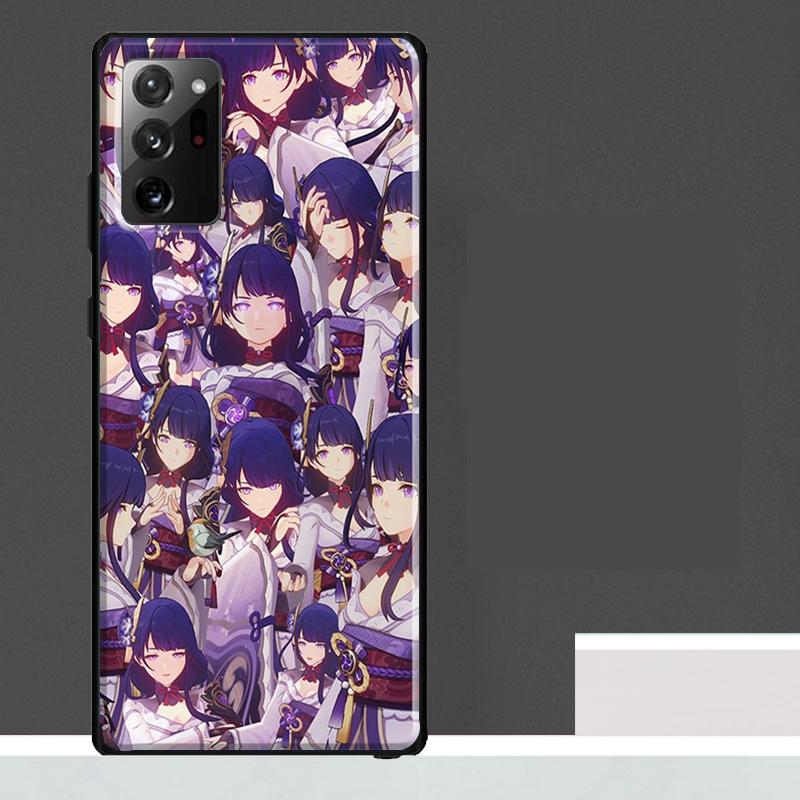 Genshin Impact Raiden Shogun Case For Samsung Galaxy S25 S24 S23 Ultra S9 S10 S20 S21 S22 Plus S23 FE S25 FE Phone Cover