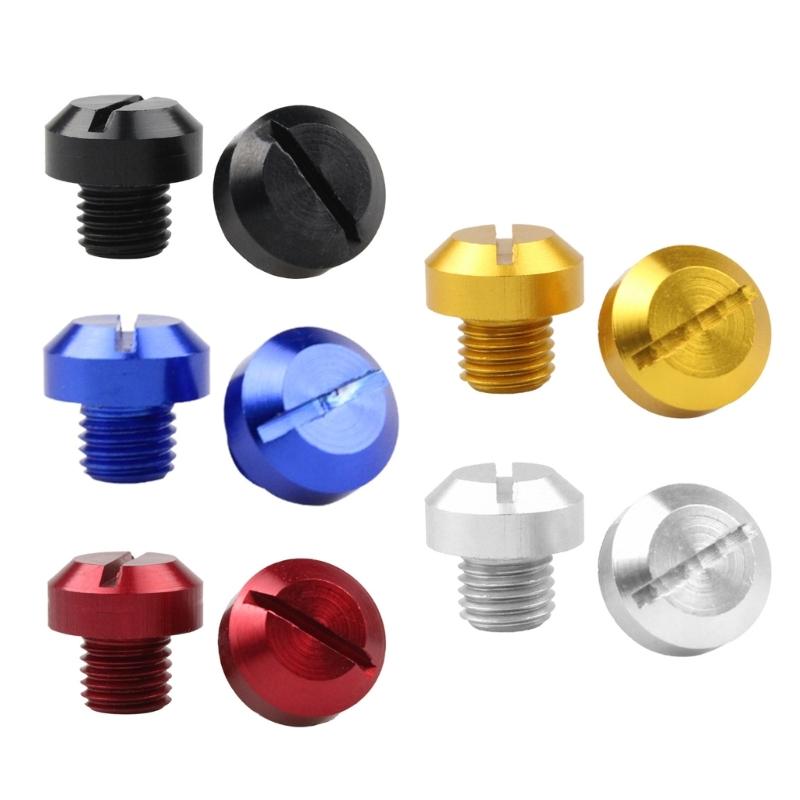 2Pcs Anti-Rust Motorcycle Aluminum M8 Rear view Mirror Hole Plugs Screws Rearview Mirror Holder
