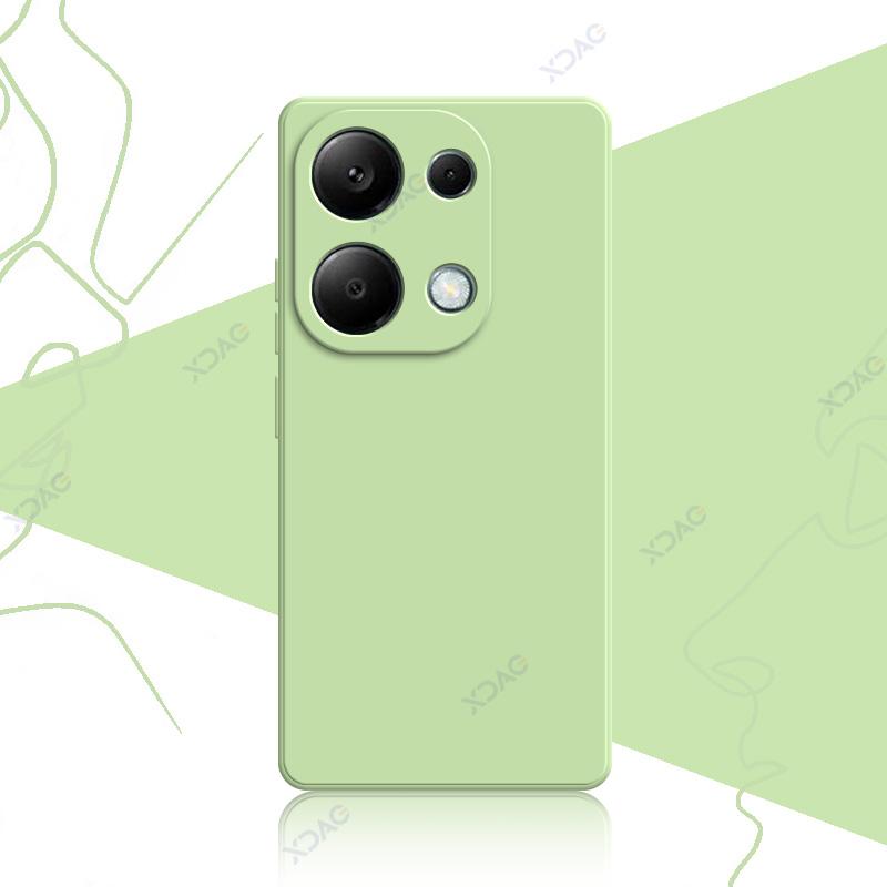 Luxury Square Liquid Silicone Cases for Xiaomi POCO M6 Pro 4G POCOM6Pro 6.67" MTK G99 Ultra 360 Soft Phone Armor Cover