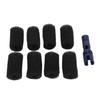8 Pcs Pool Cleaner Sweep Hose Tail Scrubber Fit for 380 360 280 180 3900 Sweep Scrubbers Replacement with Holder