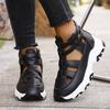 New Style Women's Shoes - Platform Heels, Hollowed-out Round Toe, Built-in Height, Sports Sandals
