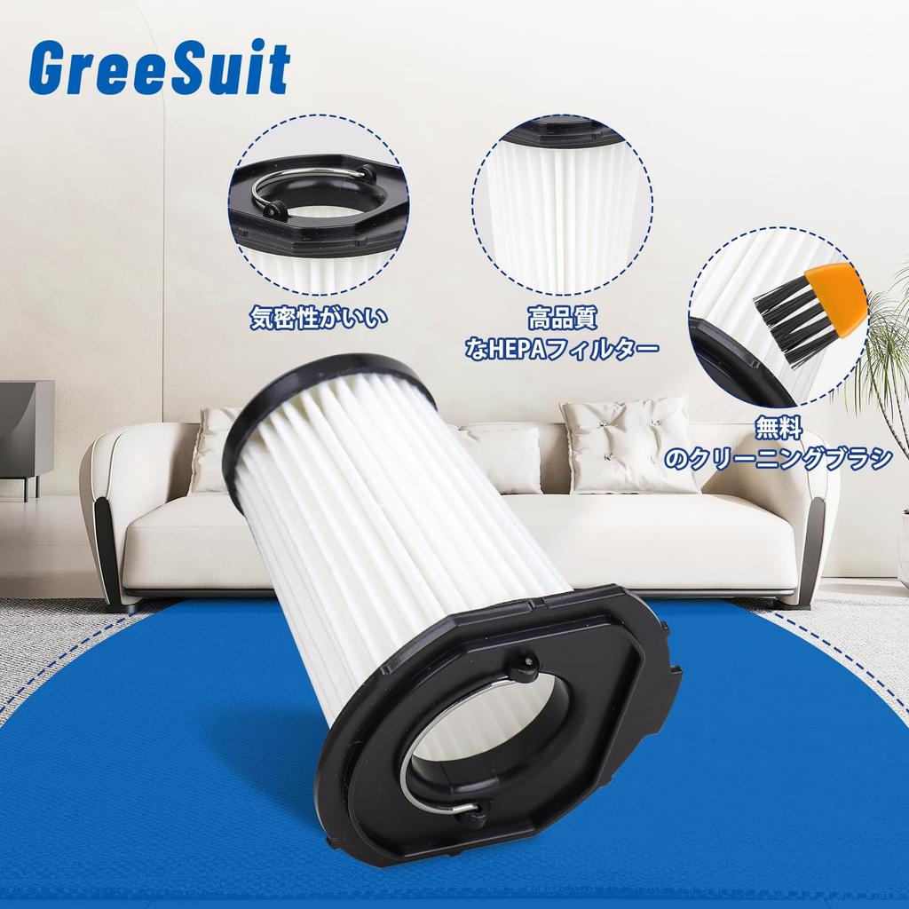 Compatible Replacement Parts for Iris Ohyama HEPA and Handheld Vacuum Cleaners and of IC-H50-B, IC-H50 Filters, IC-H50-CW IC-H50-HA (Pack 4)