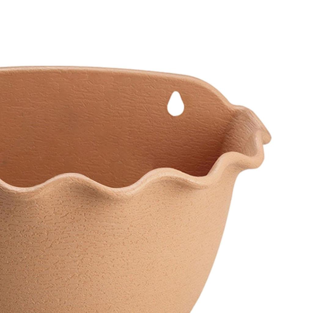 Hanging Flower Pot Wall Decor Wall Mounted Railing Bonsai Plant Pot Flowerpot for Small Plants Fence Yard Railing Backyard