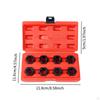 8Pcs Axle Spindle Rethreading Tool Set Thread Chaser Repair High Strength DIY Portable Maintenance