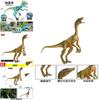Modello Statico di Dinosauro Compsognathus ed Eoraptor Lunensis con Mascella Mobile per Bambini e Collezionisti