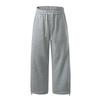Retro trendy brand elastic waist sweatpants men's spring new loose wide-leg straight casual pants men