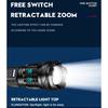 Strong Led Rechargeable Flashlight With Cob Work Light For Camping And Emergency Use
