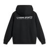 Li Ning Seria Lifestyle Sportowy Amerykański Retro Minimalistyczny Casual Antystatyczny Antybakteryjny Wygodna Bluza z Kapturem Unisex bluzy Czarny AWDUA05-4