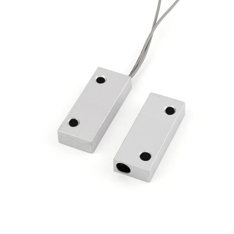 Wired Zinc Alloy Door Magnetic Sensor Alarm for Home Security