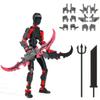 Not Assembled Action Figure Set Giant Sword Titan Robot Action Figure DIY Dummy Doll Ornament 3D Articulated Figures Boys Like