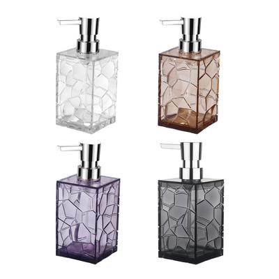 Transparent Liquid Soap Pump Dispenser, Sustainable Acrylic Refillable Dish Soap