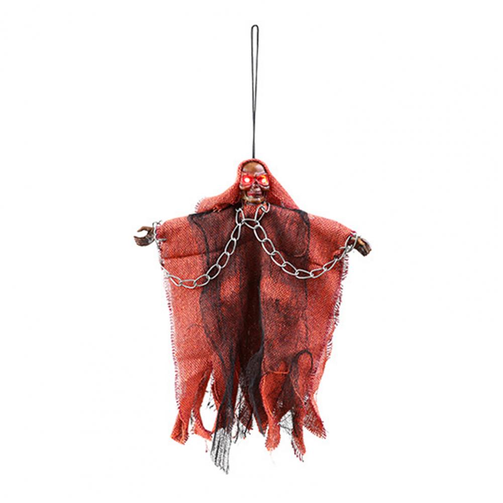 Hanging Ghost Halloween Decoration Adjustable Arm Ghostr Spooky Halloween Hanging Ghost Prop Halloween Hanging Witch Decor красный