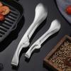 Stainless Steel Serving Tongs with BBQ Buffet Food Non-Slip Grip Heavy-Duty Clips Heat-Resistant Rust-Proof Kitchen Utensils