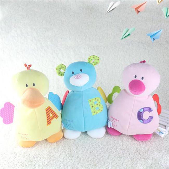 Buy Baby Cute Rattle Toys Cartoon Animals Hand Bells Rattles Toy ...