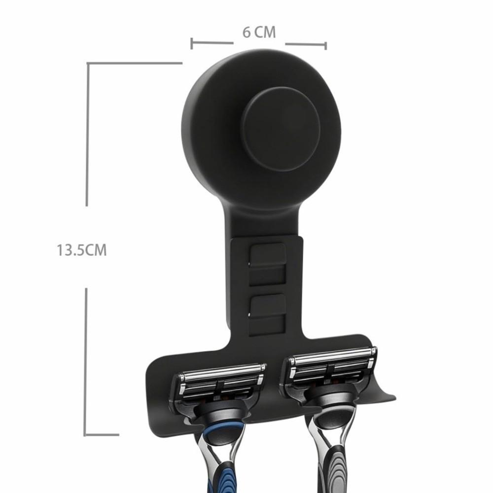 Stainless Steel Shower Wall Hook Suction Cup Shaver Hanging Rack New Razor Holder Bathroom Use