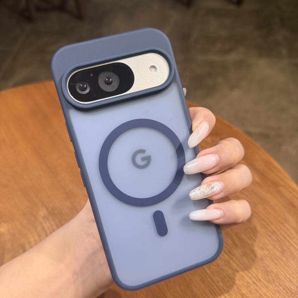 For Magsafe Magnetic Matte Translucent Case for Google Pixel 10 9 Pro XL 10ProXL Wireless Charge Shockproof Hard PC Back Cover
