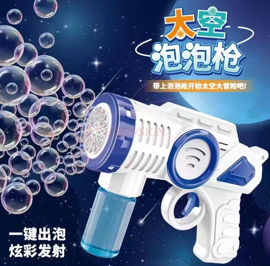 Bubble Gun 15 Hole Children'S Toy Oversized Electric Automatic Bubble Blowing Gift